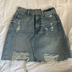 H&M Mini denim skirt / Mini Jupe comfort waistband slim fit
